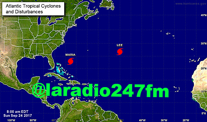 Lee ya es huracán de categoría 1 y María baja a categoría 2