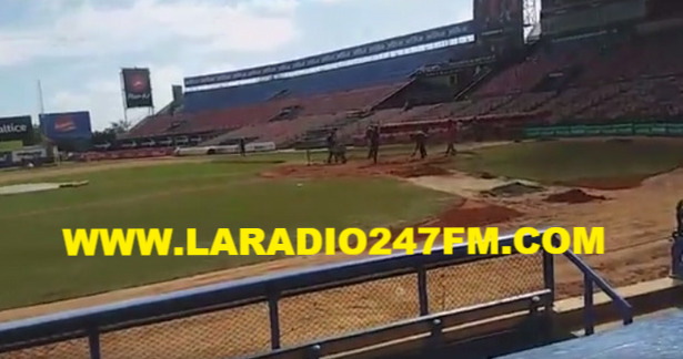 Agilizan trabajos de remozamiento en el estadio Quisqueya TRAS INCENDIO