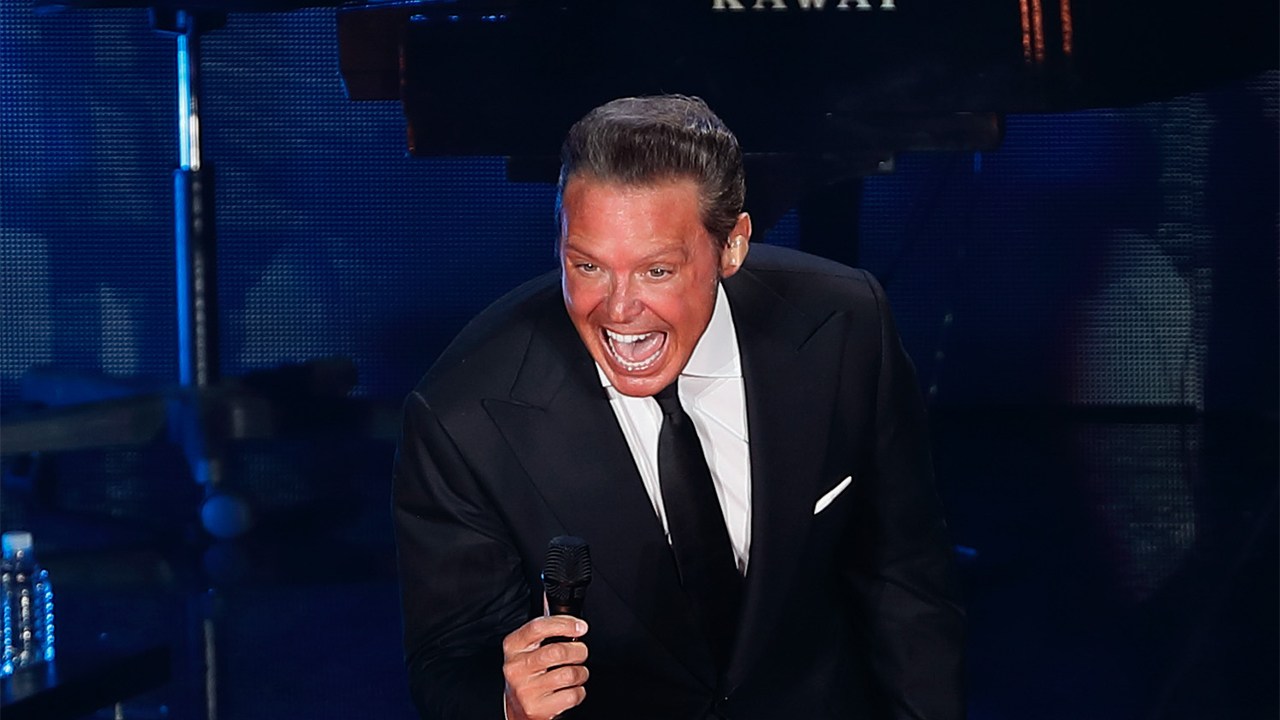 Luis Miguel Borracho en un concierto